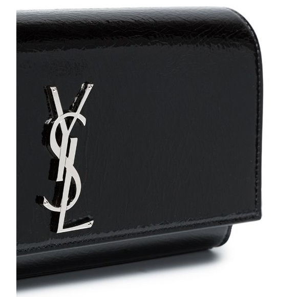 YSL saint Laurent black and silver Kate clutch new - Picture 3 of 14